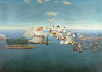 Die Schlacht von Maracaibo am 24. Juli 1823 von José María Espinosa Prieto
